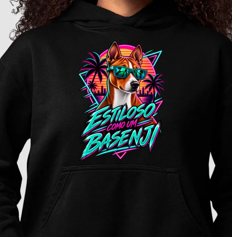 Estilso como um Basenji - Hoodie Moletom
