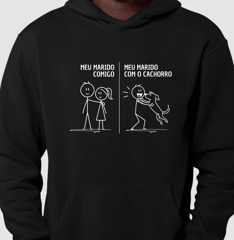 Meu marido comigo. Meu marido com o cachorro