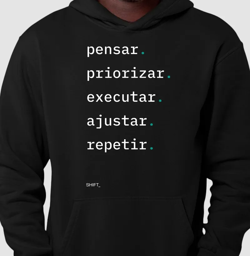Pensar. Priorizar. Executar. Ajustar. Repetir.