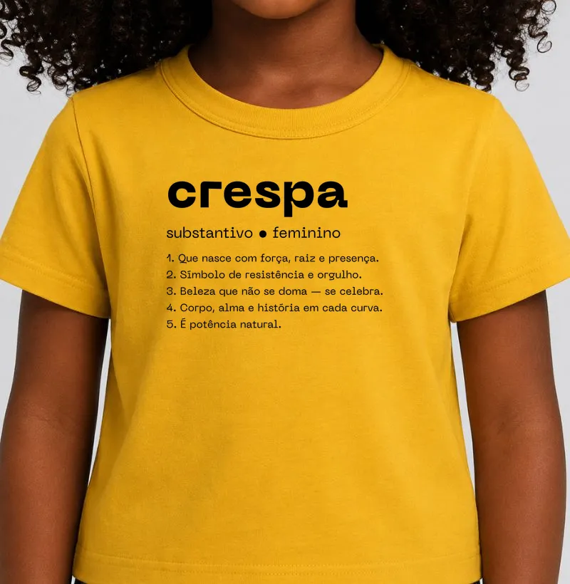 Dicionário da Crespa - Camiseta Infantil