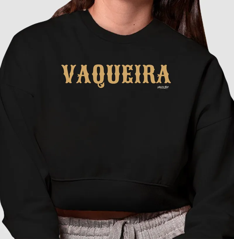 Moletom Cropped - Vaqueira - Cropped Moletom