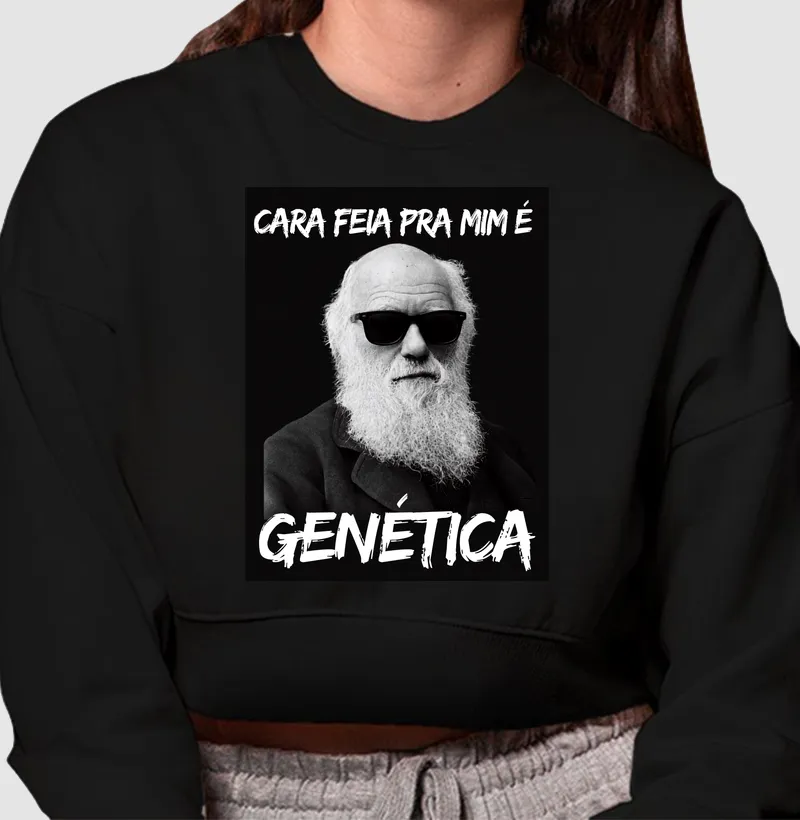 NÃO É FOME - Cropped Moletom