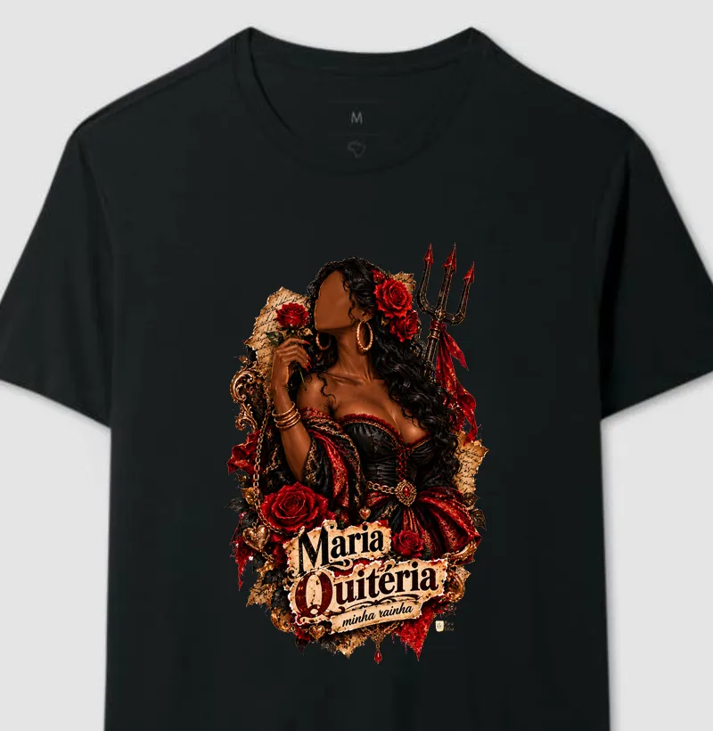 Maria Quitéria Minha Rainha Maria Patuá - Camiseta