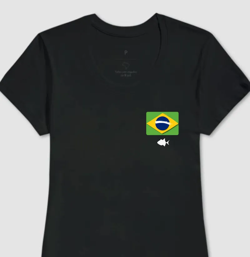 Bandeira Flat Brasil Bolso - Feminina - #28815