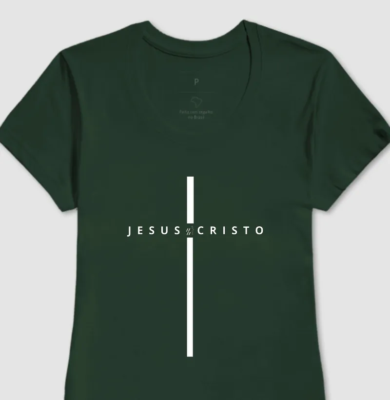 Camiseta Baby Look- Jesus Cristo