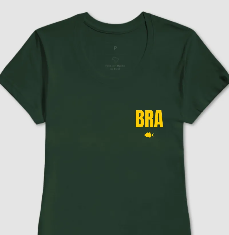 BRA Mega Verde e Amarelo Bolso - Feminina - #28661