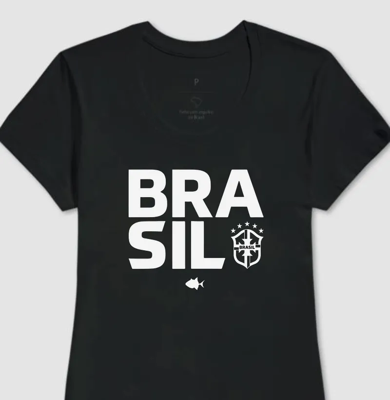 Brasil Nome e Escudo - Feminina - #28688
