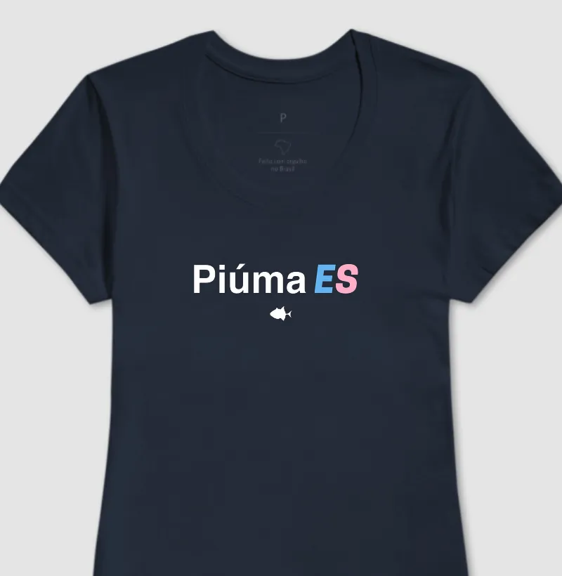 Cidades Piúma ES Colorido - Feminina - #28983 - Camiseta