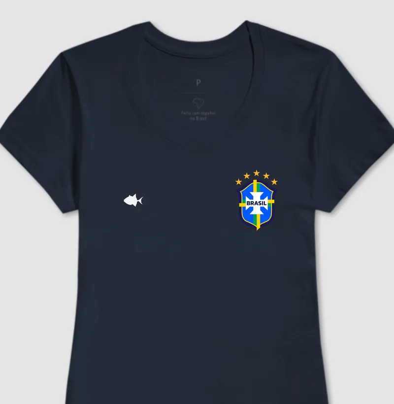 Brasil Escudo Colorido - Feminina - #28714