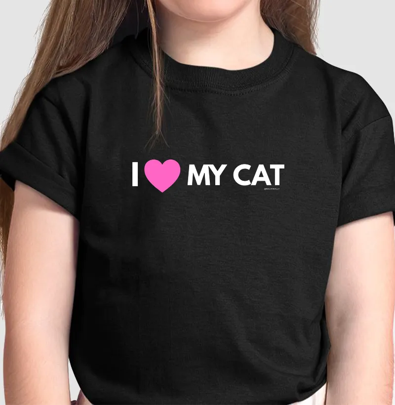 I LOVE MY CAT (pink)dk
