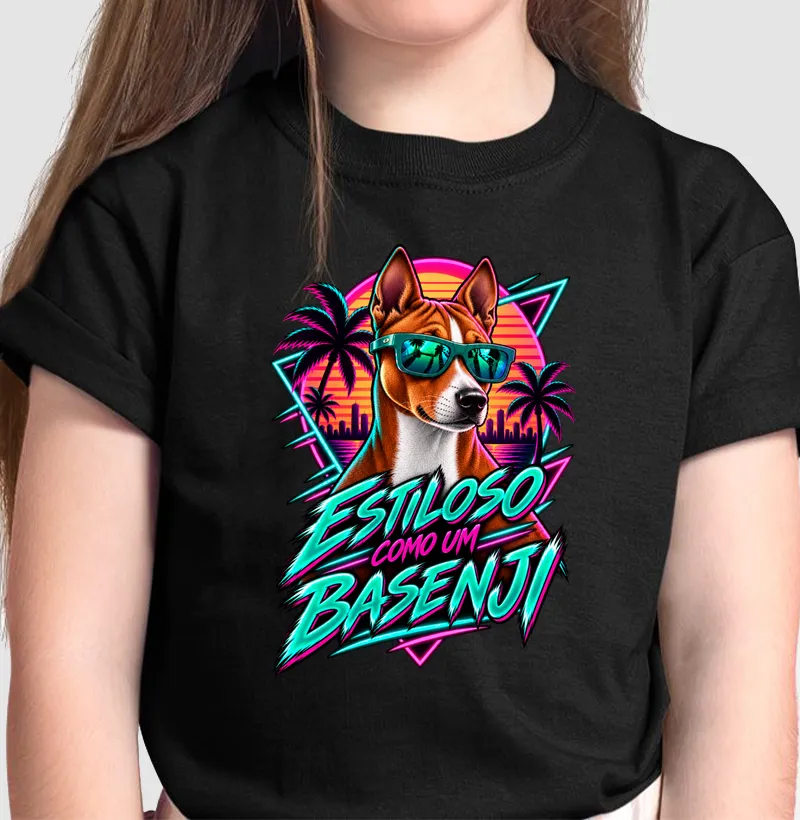 Estilso como um Basenji - Camiseta Infantil