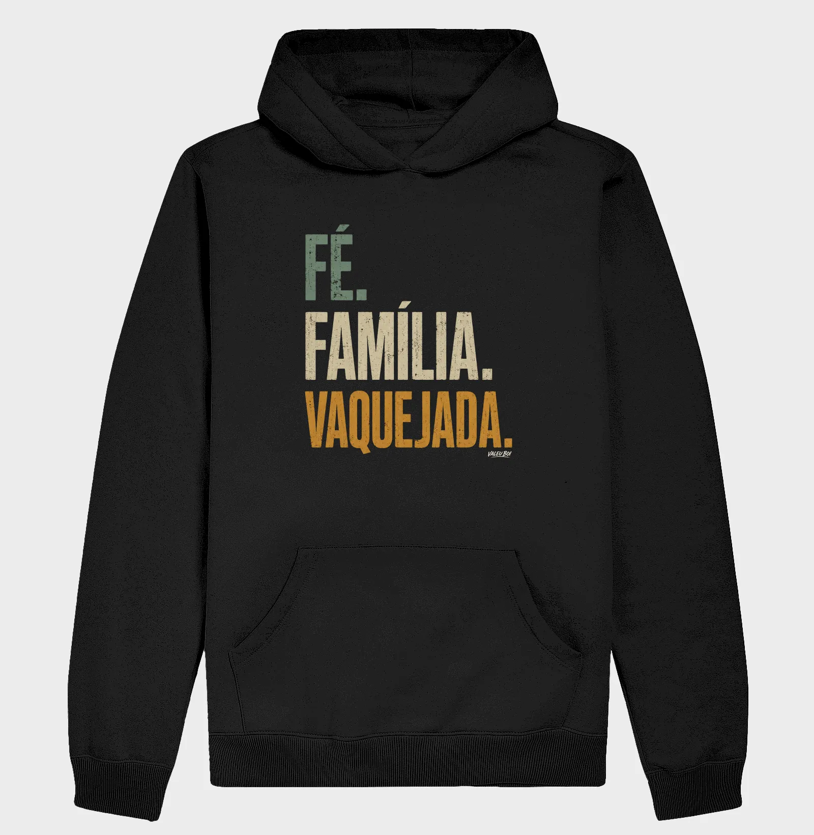 Moletom com Capuz - Fé. Família. Vaquejada. - Imagem 2