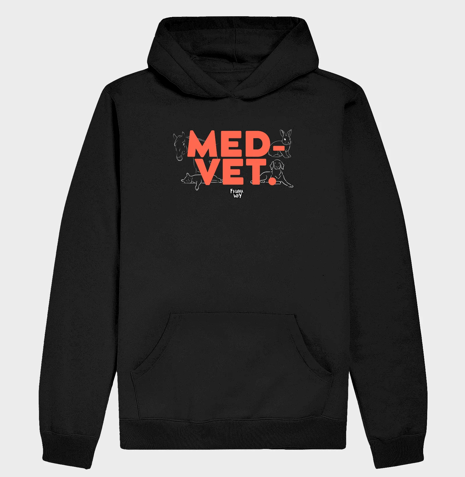 Moletom Hoodie MED-VET Medicina Veterinária Profissão Algodão - Fauna Way - Imagem 5