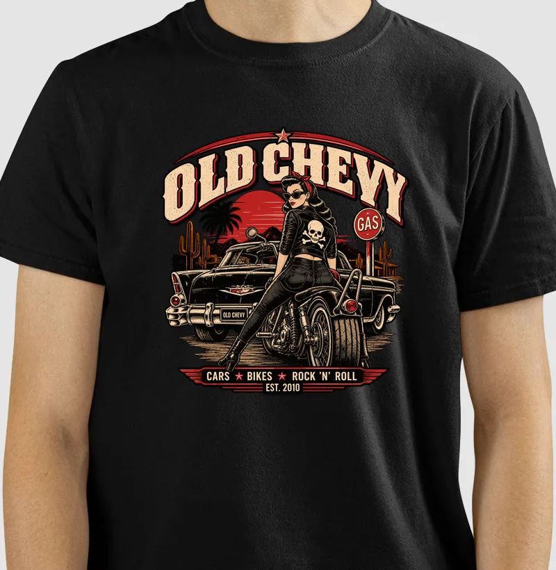 Backroad Rebel | Road Rebels - Old Chevy - Camiseta