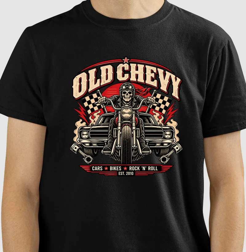 Death Rider | Road Rebels - Old Chevy - Camiseta