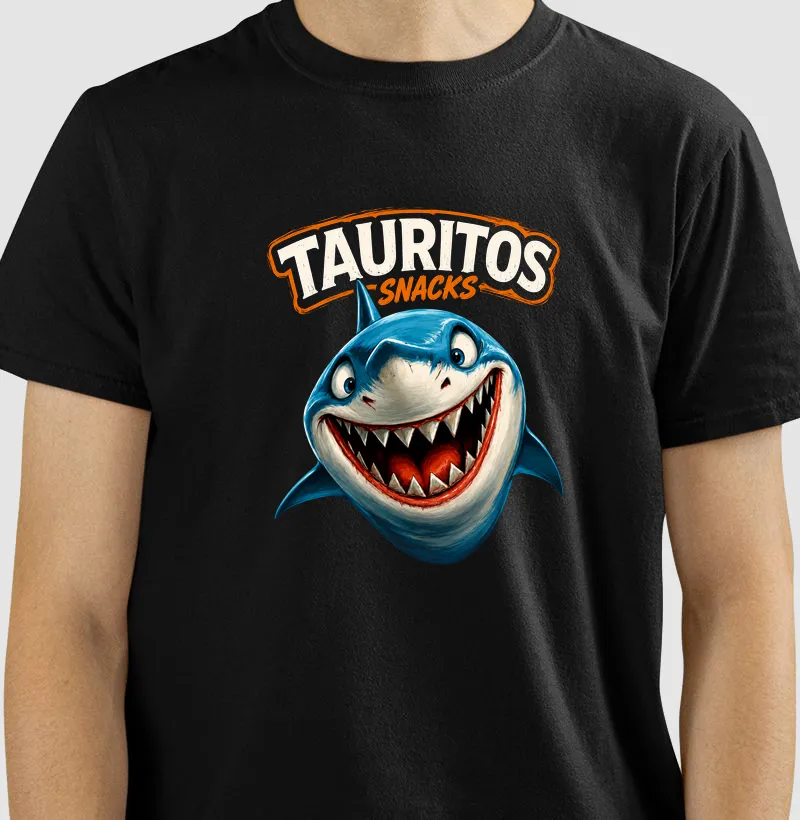 CAMISETA TAURITOS SNACKS TUBARÃO 