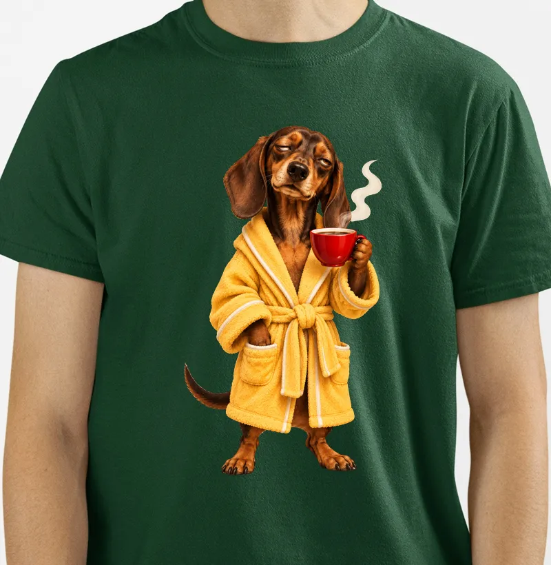 Dachshund Coffee Time
