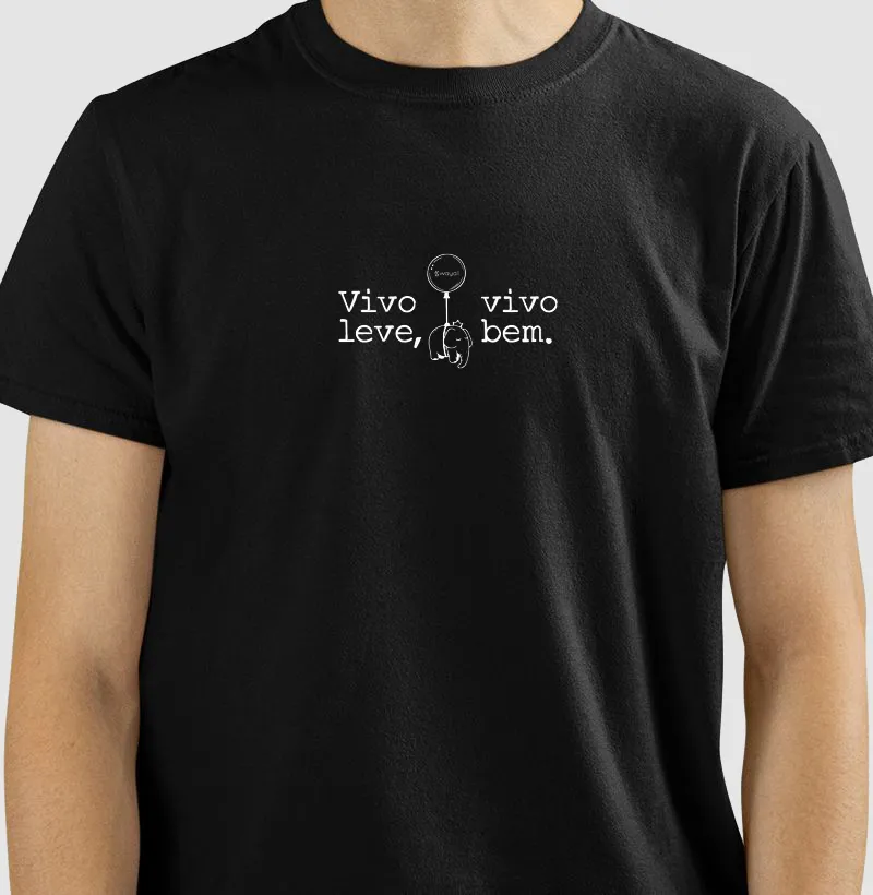 Camiseta Regular - Vivo leve, vivo bem
