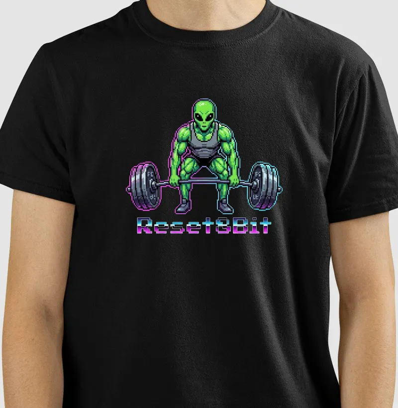 Camiseta Gym Alien Reset8Bit