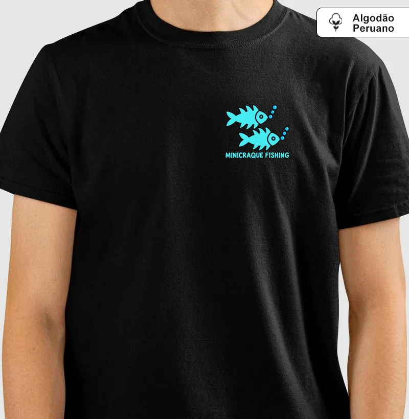 Minicraque Fishing - Camiseta Algodão Peruano