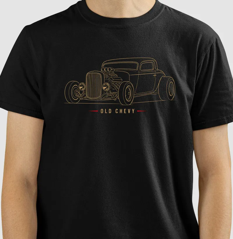 Hot Rodder  | Fine Lines - Old Chevy