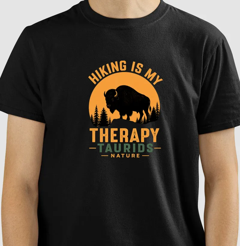 CAMISETA TAURIDS HIKING IS MY THERAPY
