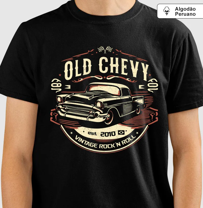 The Original Cruiser | Garage Culture - Old Chevy - Camiseta Algodão Peruano