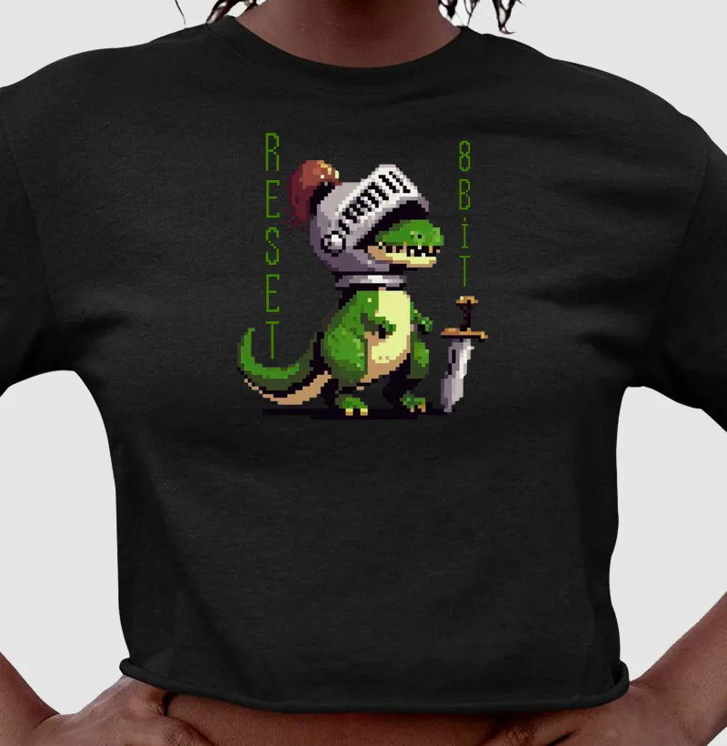 Cropped Dinossauro Cavaleiro Reset8Bit