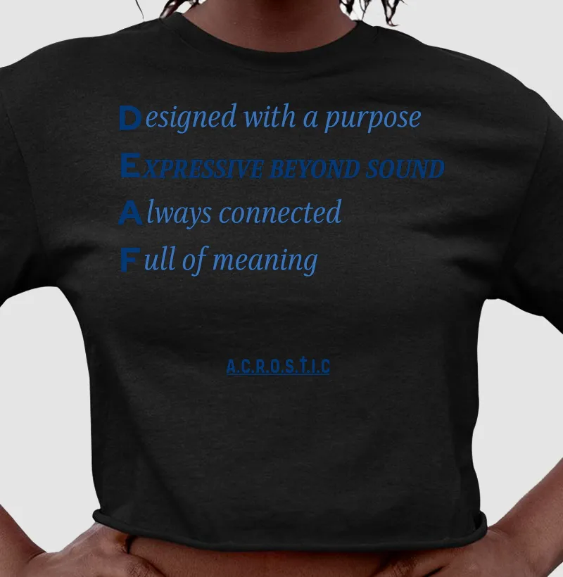 D.E.A.F | A.C.R.O.S.T.I.C