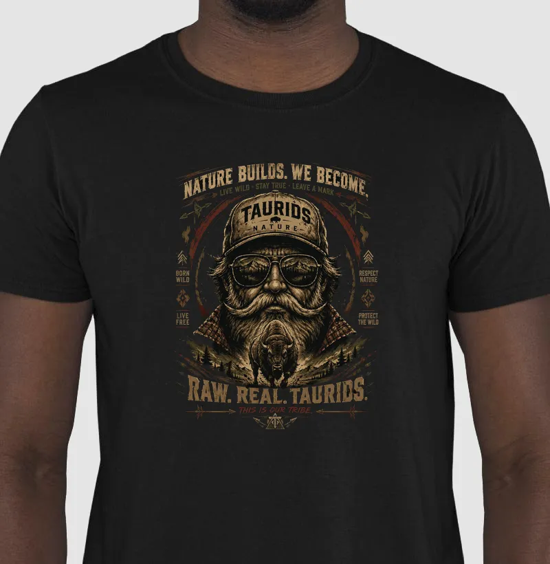 CAMISETA TAURIDS NATURE BUILDS WE BECOME 
