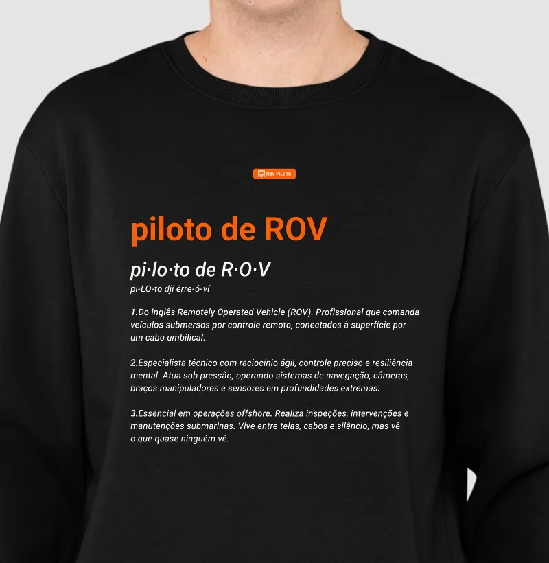 Suéter PILOTO DE ROV 
