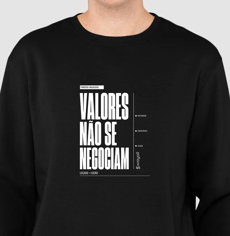 Valores não se negociam