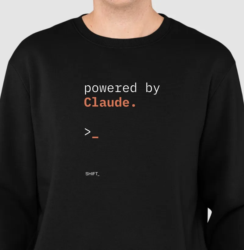 Powered By Claude - Suéter Moletom