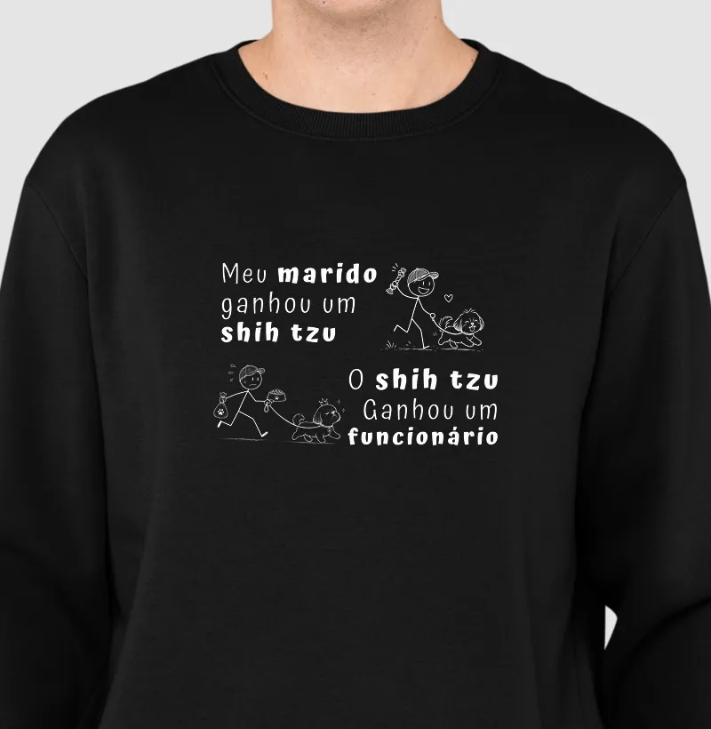 Meu marido ganhou um Shih Tzu, o Shih tzu ganhou um funcionário 