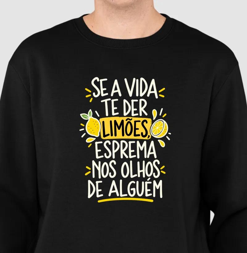 USE LIMÕES - Suéter Moletom