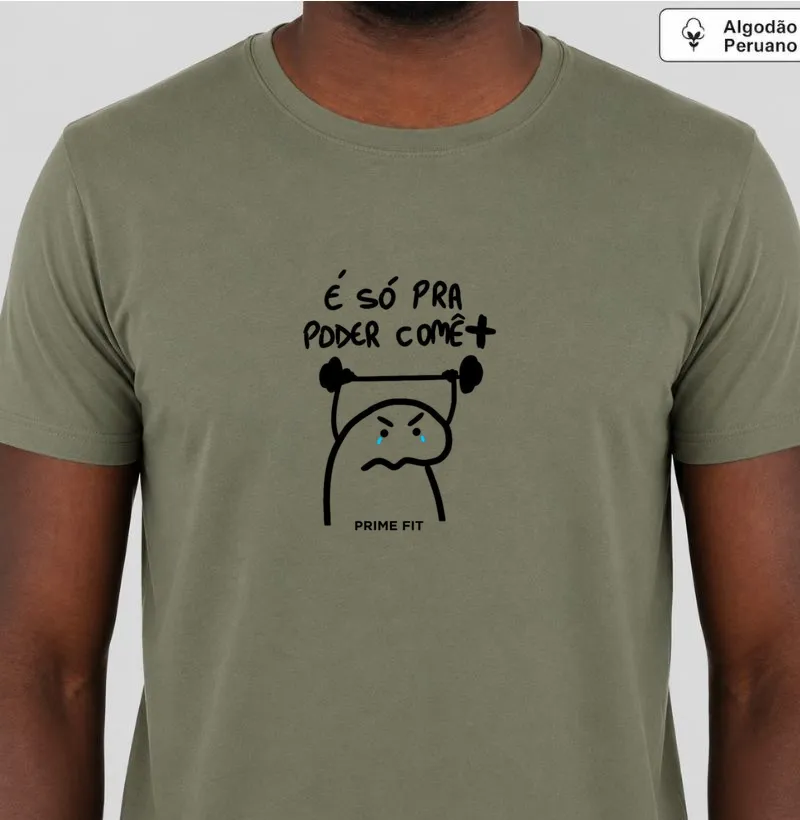 Camiseta Algodão Peruano- personalizado (frase de treino)