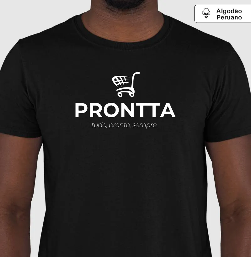prontta Classic preta (estampa branca)
