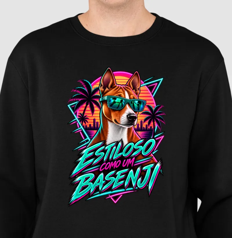 Estilso como um Basenji - Suéter Moletom