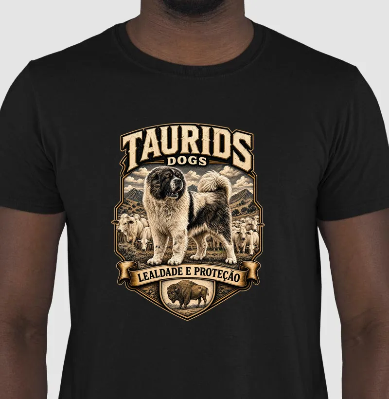 CAMISETA TAURIDS DOGS LEALDADE E PROTEÇÃO 