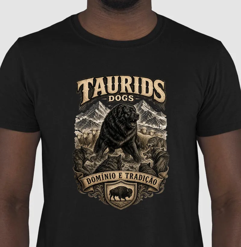CAMISETA TAURIDS DOGS DOMINIO E TRADIÇÃOI