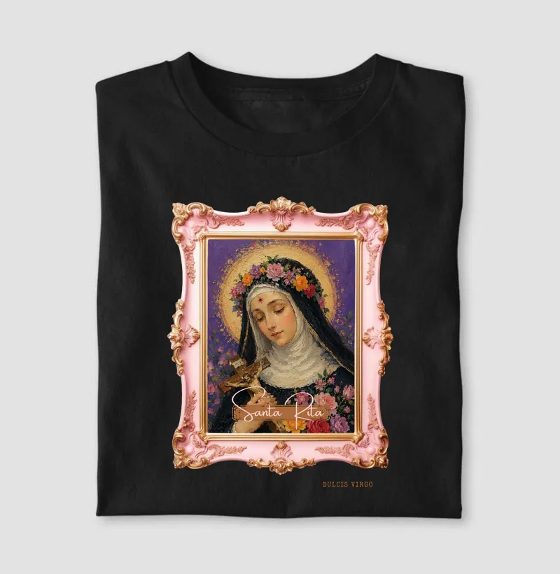 Santa Rita de Cássia - Pintura com Moldura