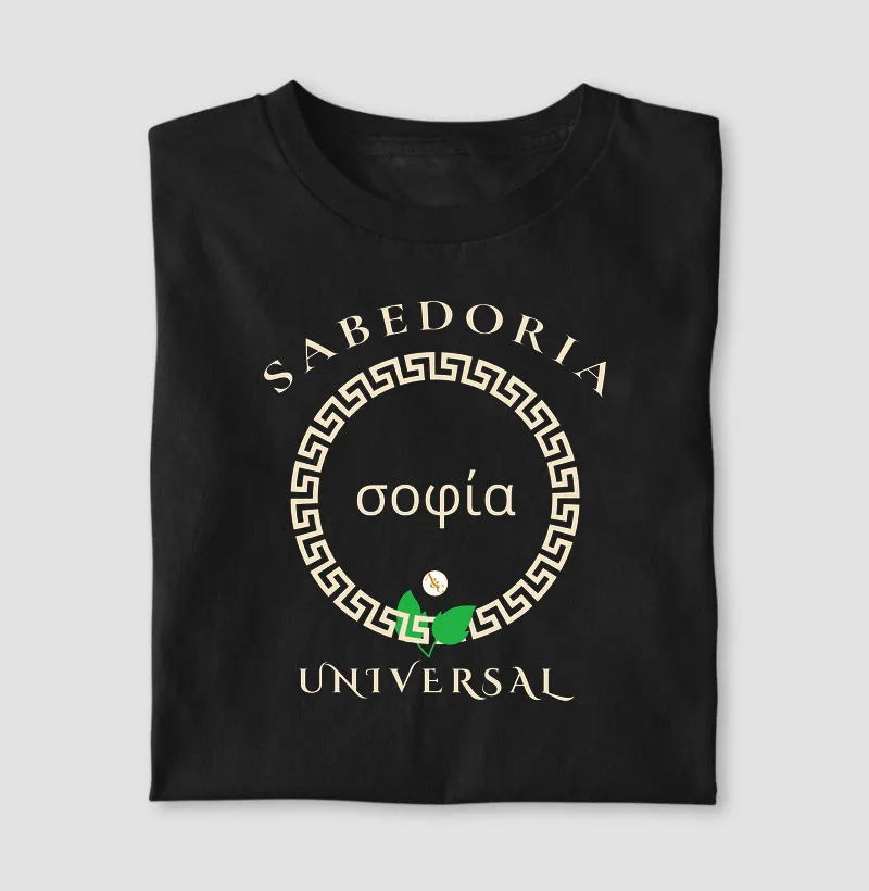 Camiseta "Sabedoria Universal" — Coleção Legado Filosófico