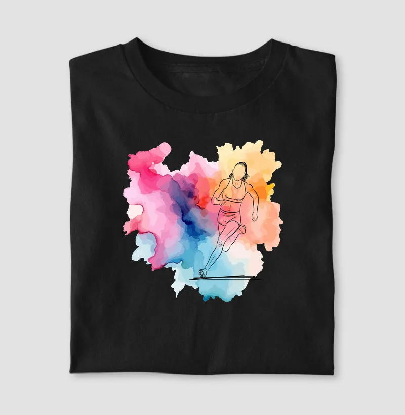 Aquarela Run Girl
