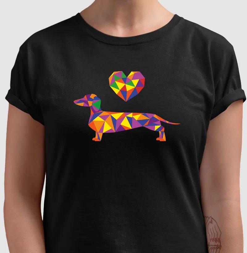 Dachshund Colorful Love