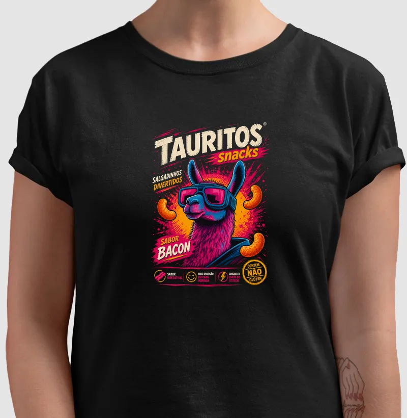 CAMISETA TAURITOS SNACKS LHAMA 
