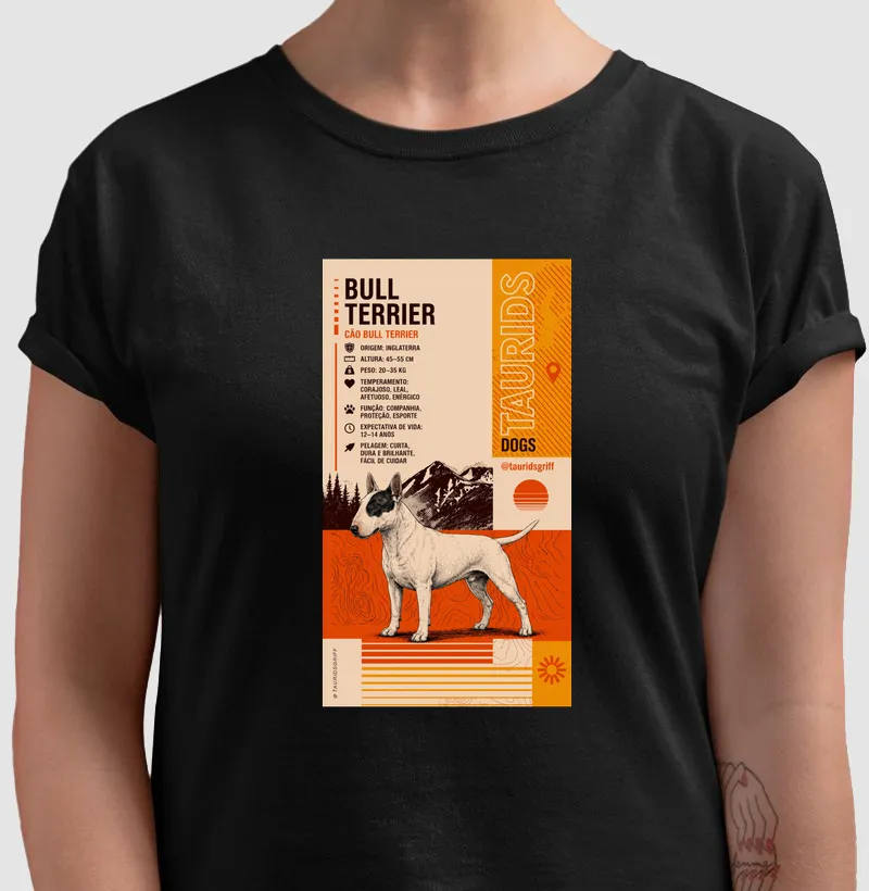 CAMISETA TAURIDS RAÇAS BULL TERRIER