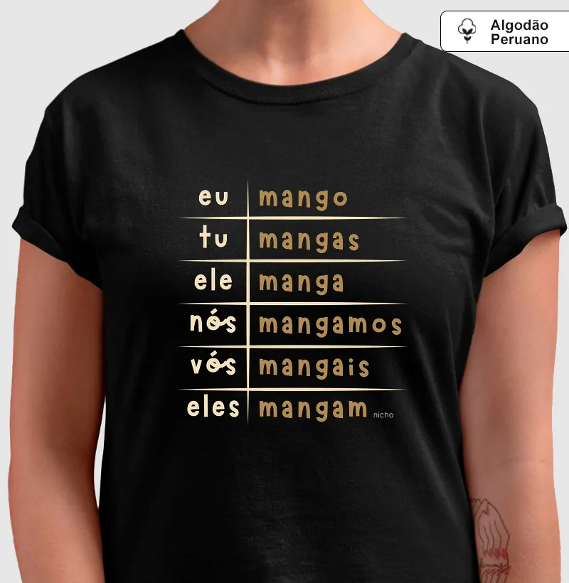 Quem nunca mangou? - Camiseta Algodão Peruano