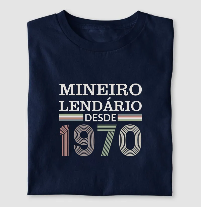 Camiseta Mineiro Lendário desde 1970 | Para personalizar 👉ANTES DA COMPRA👈 chame no WhatsApp