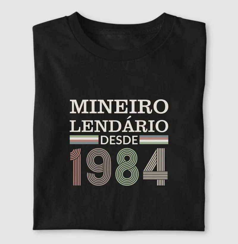 Camiseta Mineiro Lendário desde 1984 | Para personalizar 👉ANTES DA COMPRA👈 chame no WhatsApp