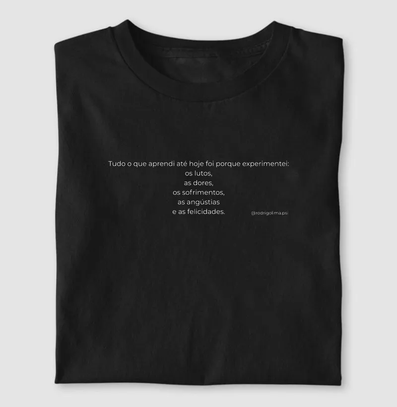 Camiseta Tudo o que Aprendi- Rodrigo Lima 